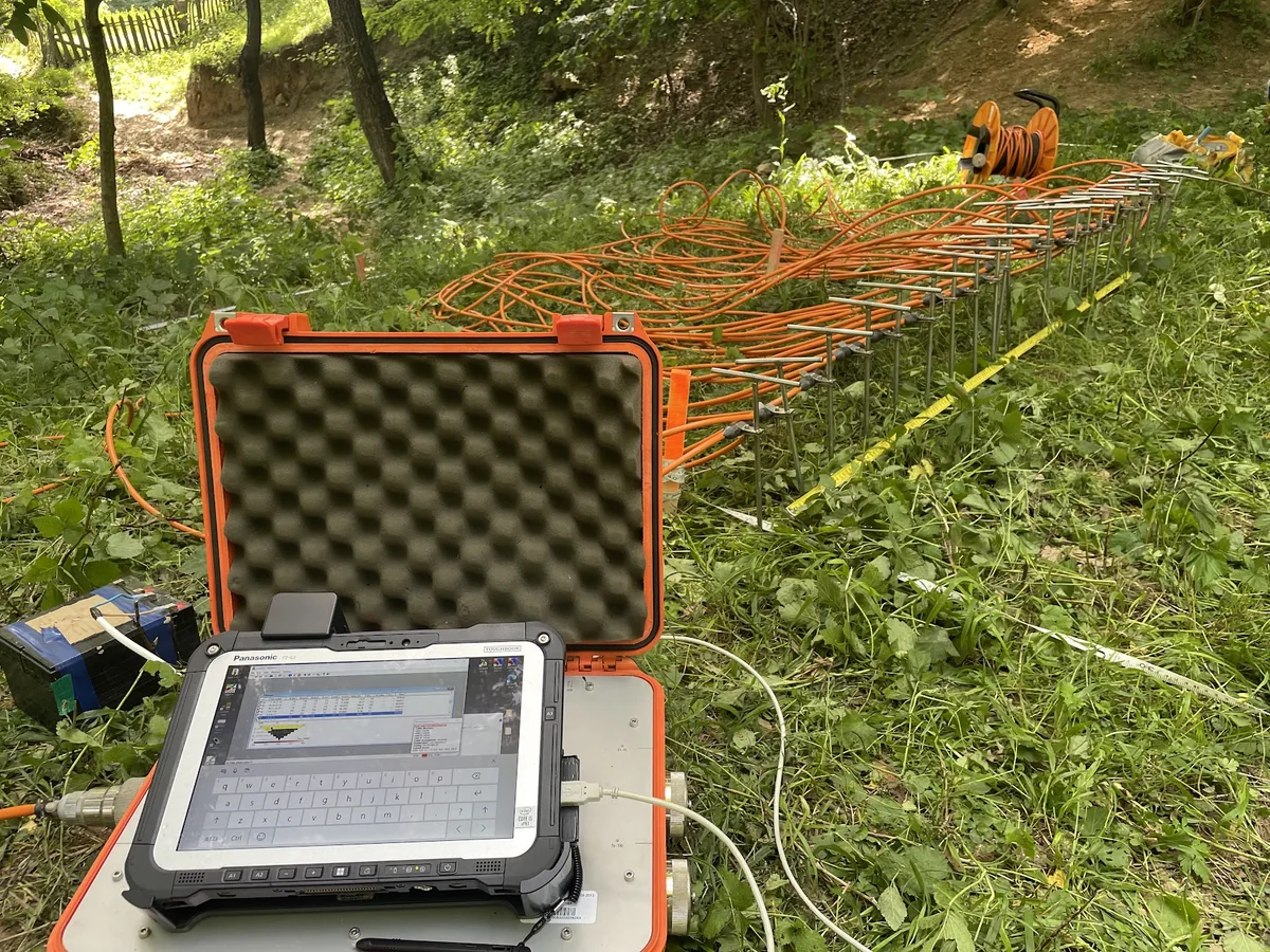 ERT acquisition field photograph